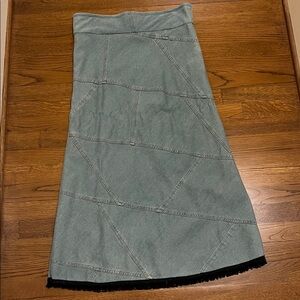 Vintage handmade denim skirt.
